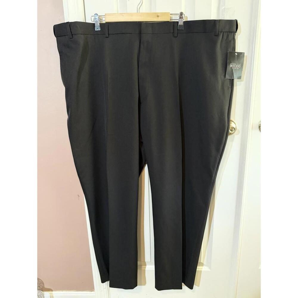 Botany 500 Dress Pants Mens Size 52 M Black New